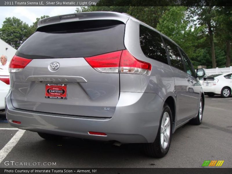 Silver Sky Metallic / Light Gray 2011 Toyota Sienna LE