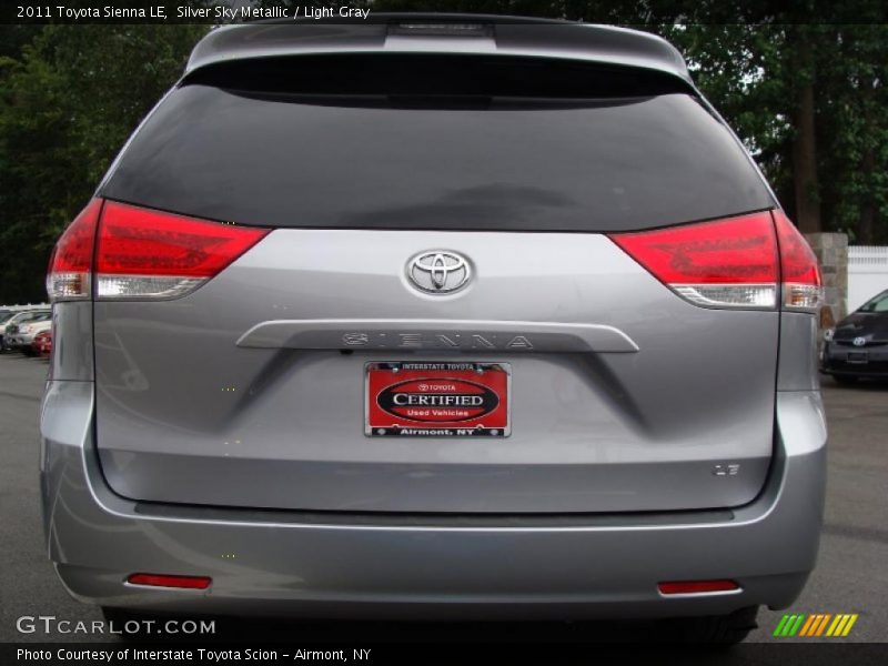 Silver Sky Metallic / Light Gray 2011 Toyota Sienna LE