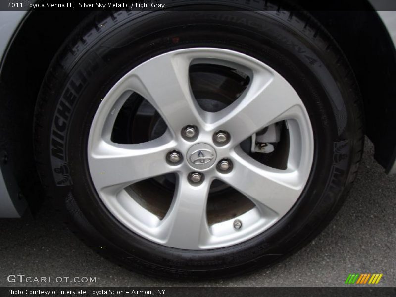 Silver Sky Metallic / Light Gray 2011 Toyota Sienna LE