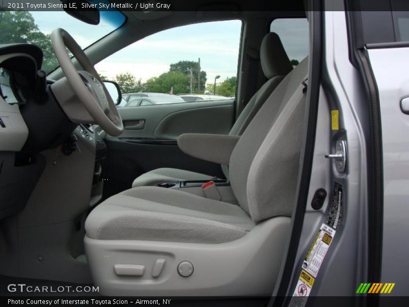 Silver Sky Metallic / Light Gray 2011 Toyota Sienna LE