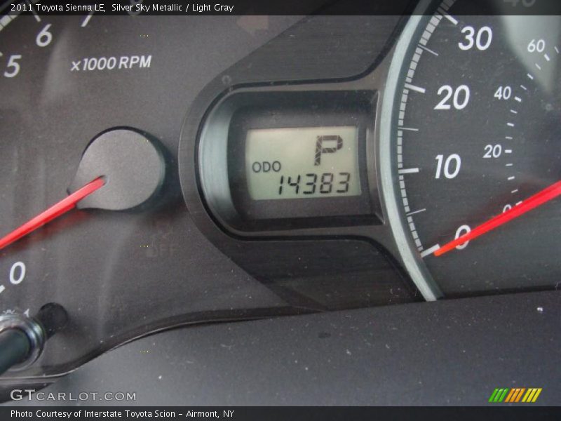 Silver Sky Metallic / Light Gray 2011 Toyota Sienna LE
