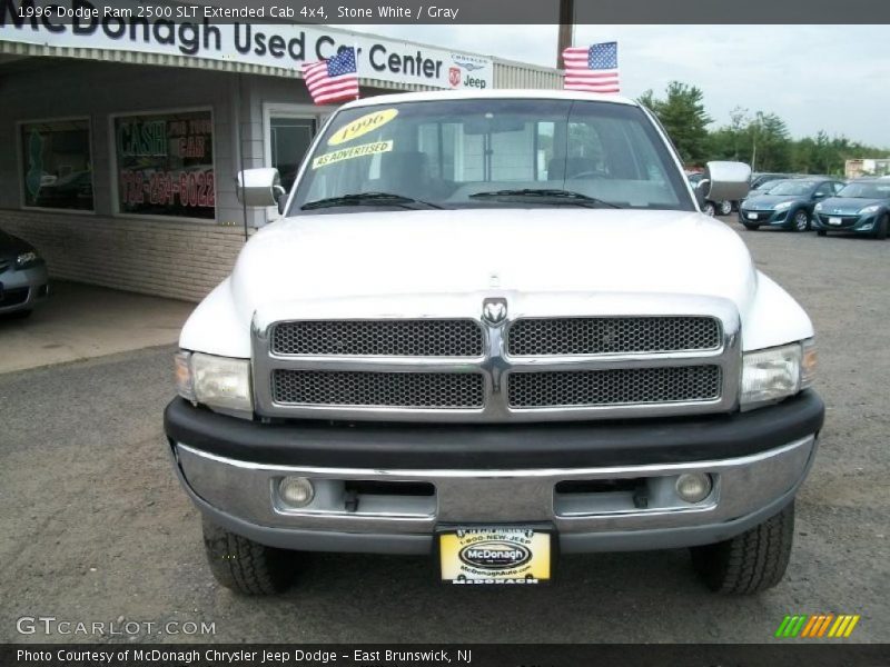 Stone White / Gray 1996 Dodge Ram 2500 SLT Extended Cab 4x4