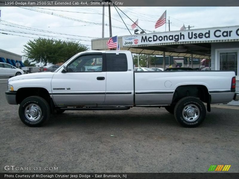 Stone White / Gray 1996 Dodge Ram 2500 SLT Extended Cab 4x4