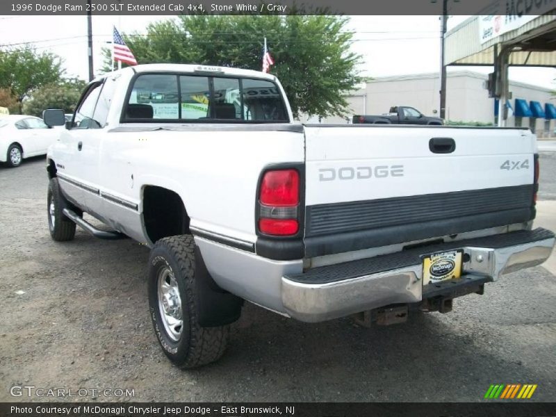 Stone White / Gray 1996 Dodge Ram 2500 SLT Extended Cab 4x4