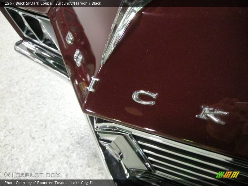 Burgundy/Maroon / Black 1967 Buick Skylark Coupe