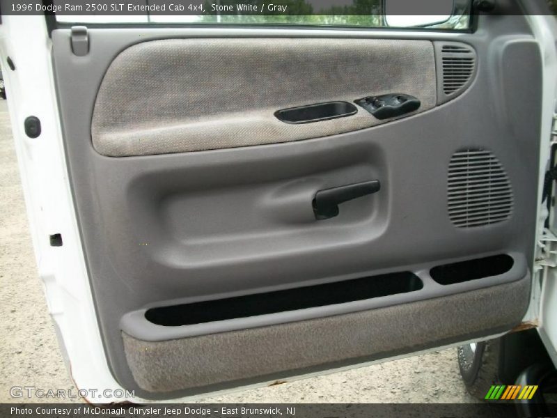 Stone White / Gray 1996 Dodge Ram 2500 SLT Extended Cab 4x4
