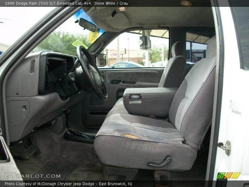 Stone White / Gray 1996 Dodge Ram 2500 SLT Extended Cab 4x4