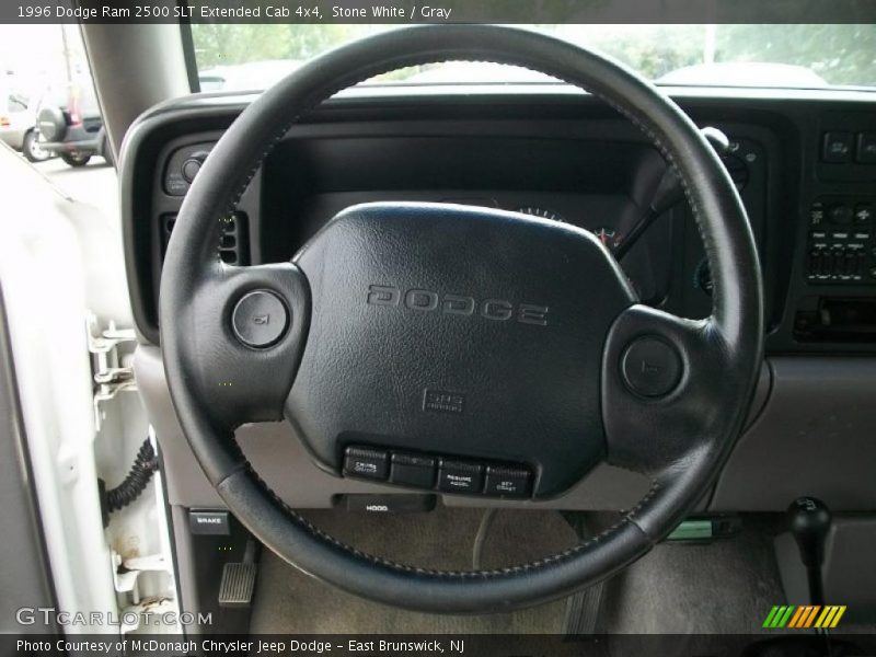 Stone White / Gray 1996 Dodge Ram 2500 SLT Extended Cab 4x4