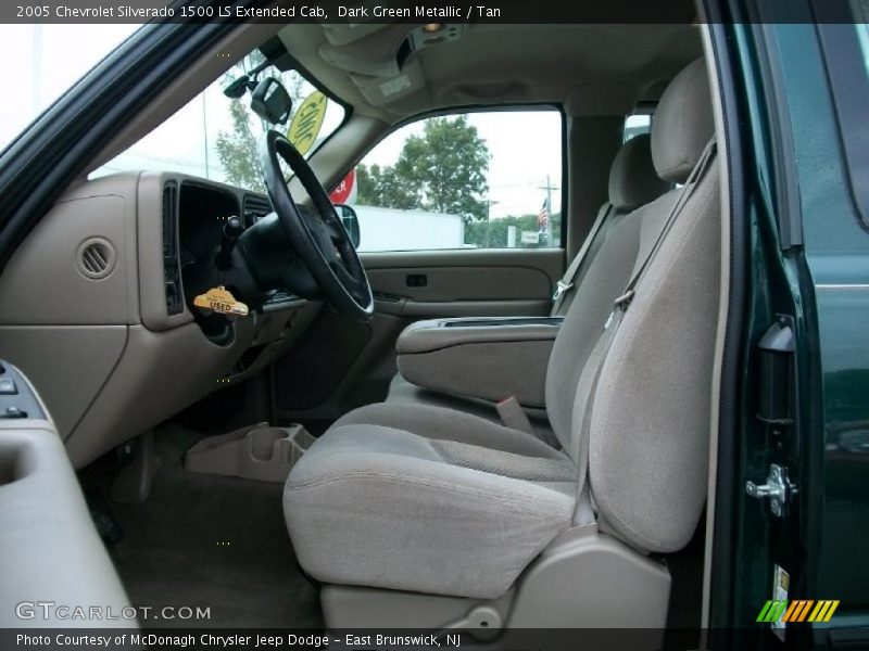 Dark Green Metallic / Tan 2005 Chevrolet Silverado 1500 LS Extended Cab