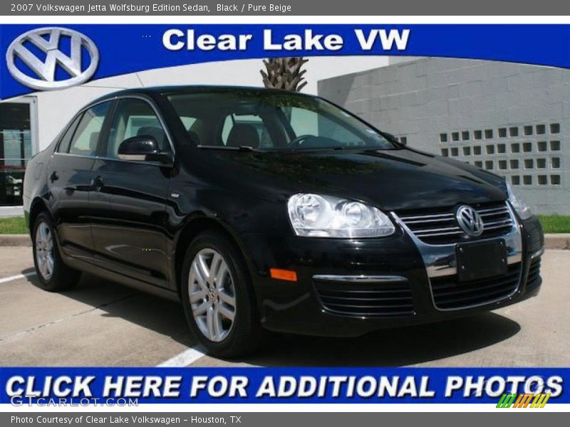 Black / Pure Beige 2007 Volkswagen Jetta Wolfsburg Edition Sedan