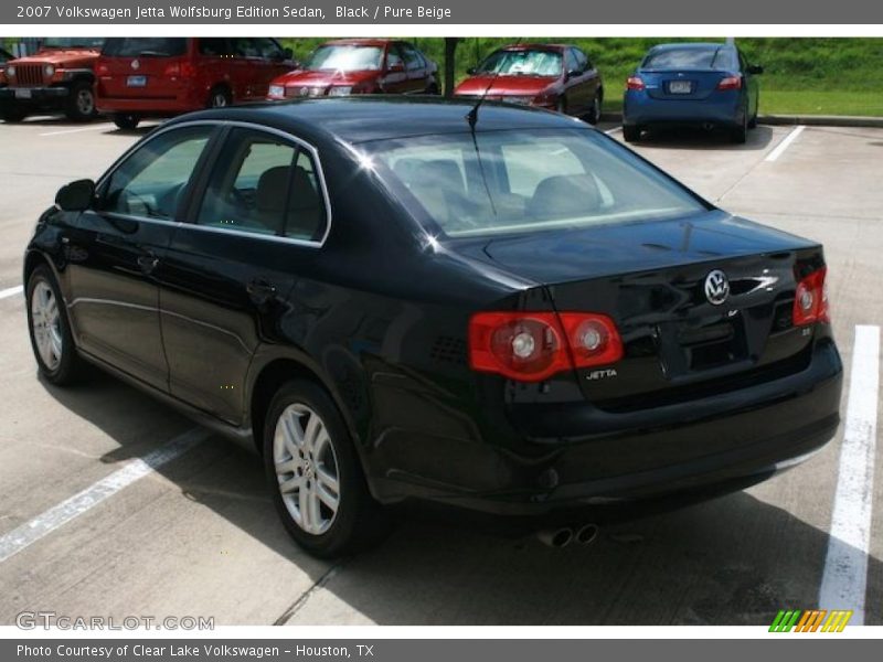 Black / Pure Beige 2007 Volkswagen Jetta Wolfsburg Edition Sedan