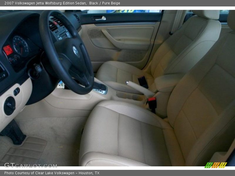 Black / Pure Beige 2007 Volkswagen Jetta Wolfsburg Edition Sedan