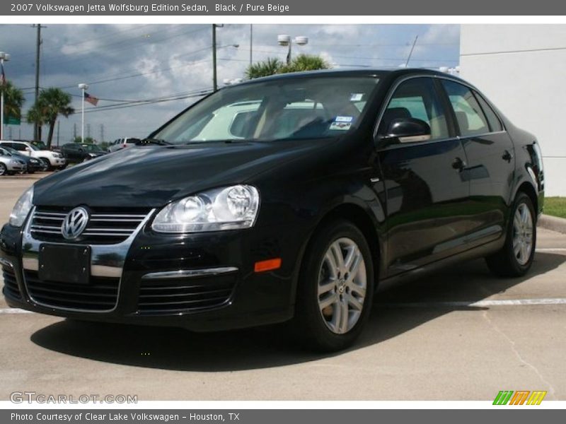 Black / Pure Beige 2007 Volkswagen Jetta Wolfsburg Edition Sedan