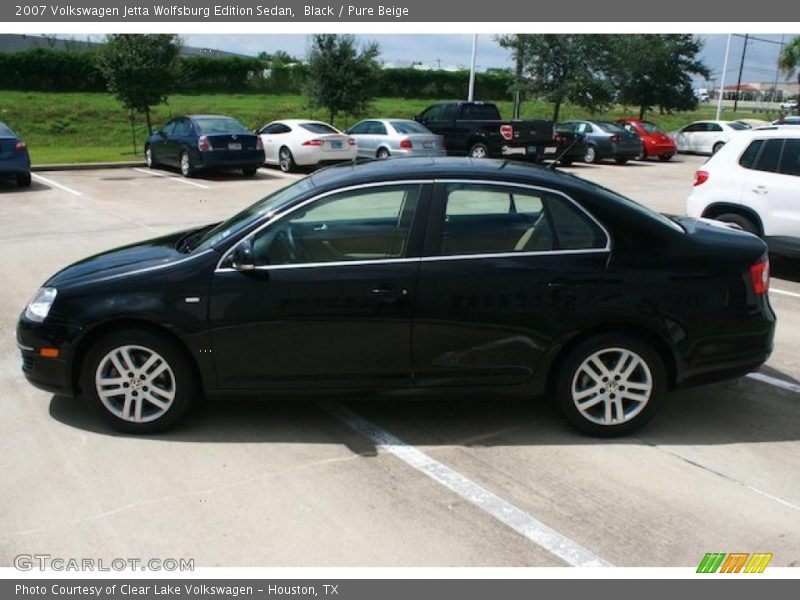 Black / Pure Beige 2007 Volkswagen Jetta Wolfsburg Edition Sedan
