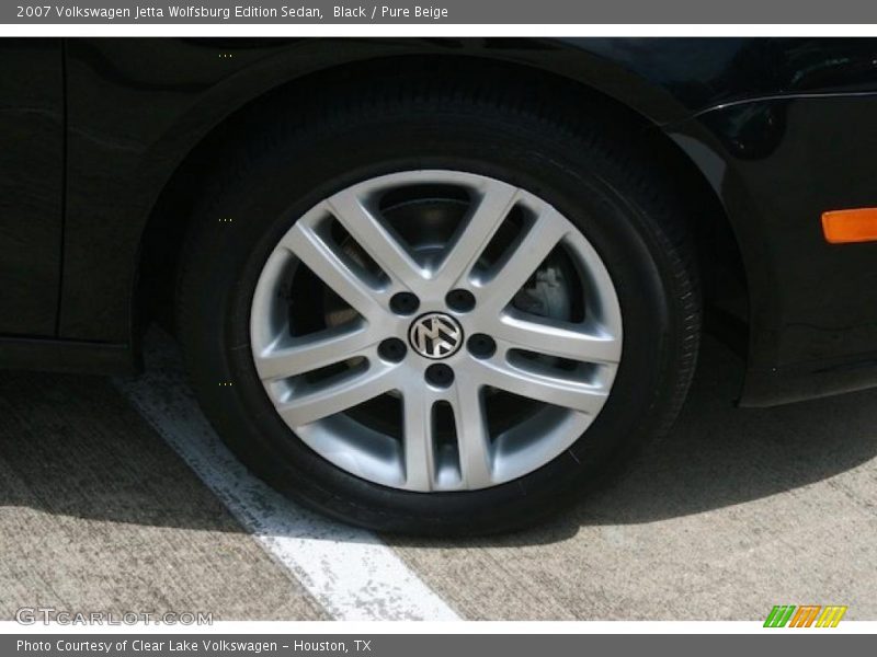 Black / Pure Beige 2007 Volkswagen Jetta Wolfsburg Edition Sedan