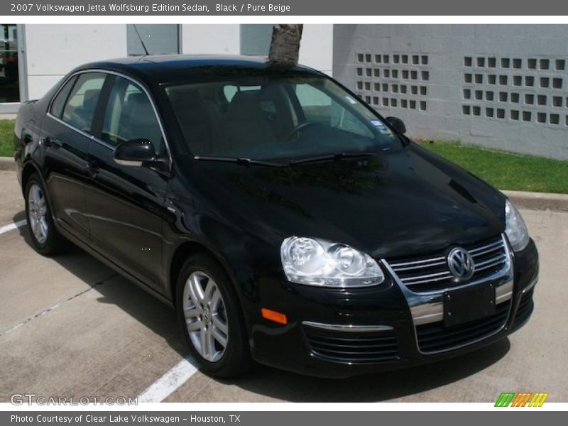 Black / Pure Beige 2007 Volkswagen Jetta Wolfsburg Edition Sedan