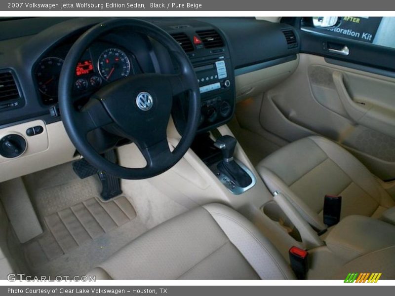 Black / Pure Beige 2007 Volkswagen Jetta Wolfsburg Edition Sedan