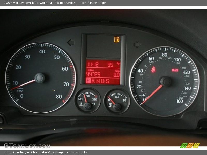 Black / Pure Beige 2007 Volkswagen Jetta Wolfsburg Edition Sedan