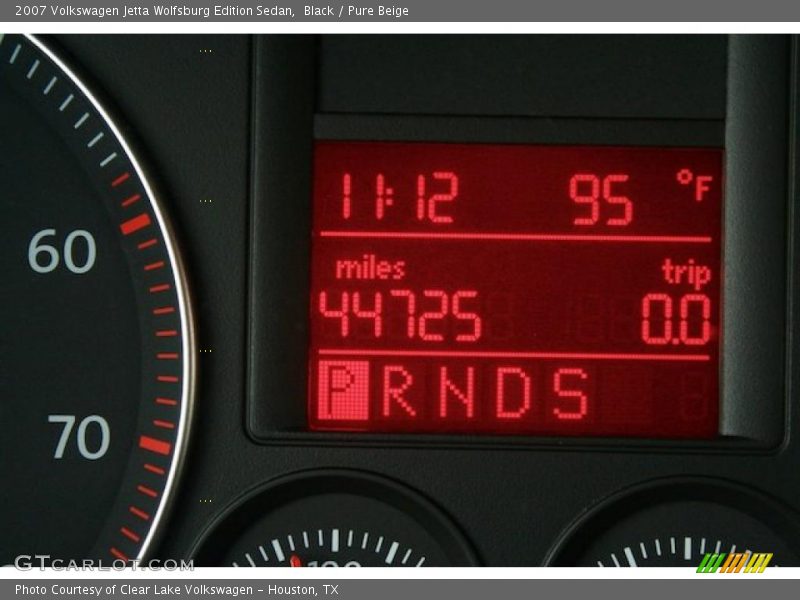 Black / Pure Beige 2007 Volkswagen Jetta Wolfsburg Edition Sedan