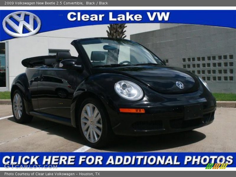 Black / Black 2009 Volkswagen New Beetle 2.5 Convertible