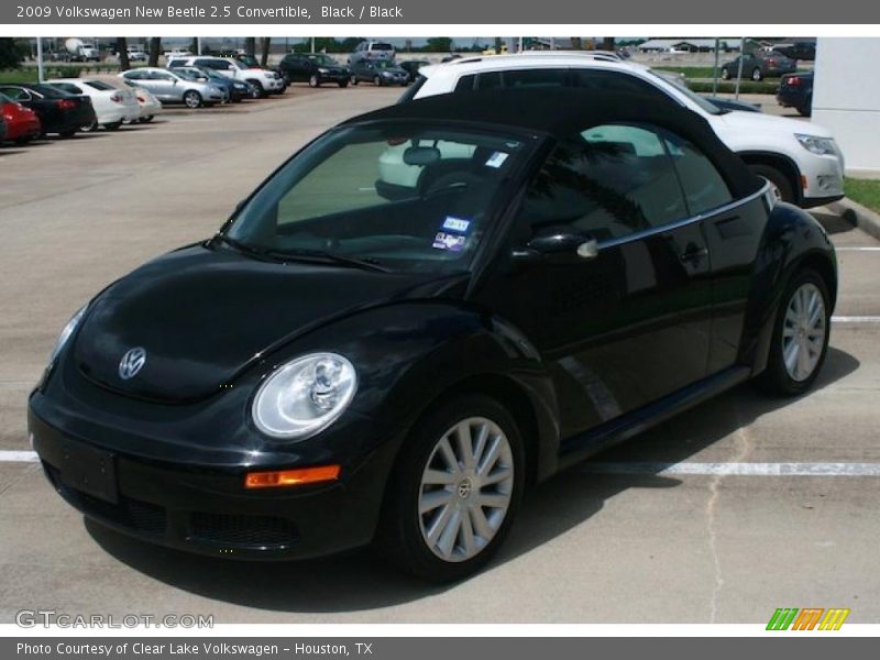 Black / Black 2009 Volkswagen New Beetle 2.5 Convertible