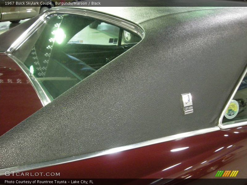 Burgundy/Maroon / Black 1967 Buick Skylark Coupe