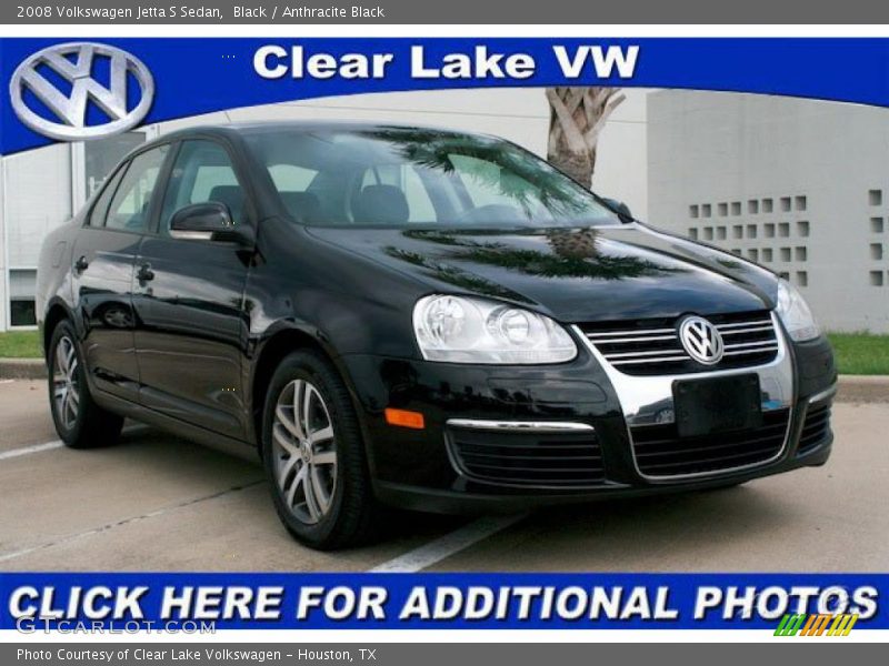 Black / Anthracite Black 2008 Volkswagen Jetta S Sedan