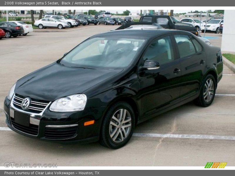 Black / Anthracite Black 2008 Volkswagen Jetta S Sedan
