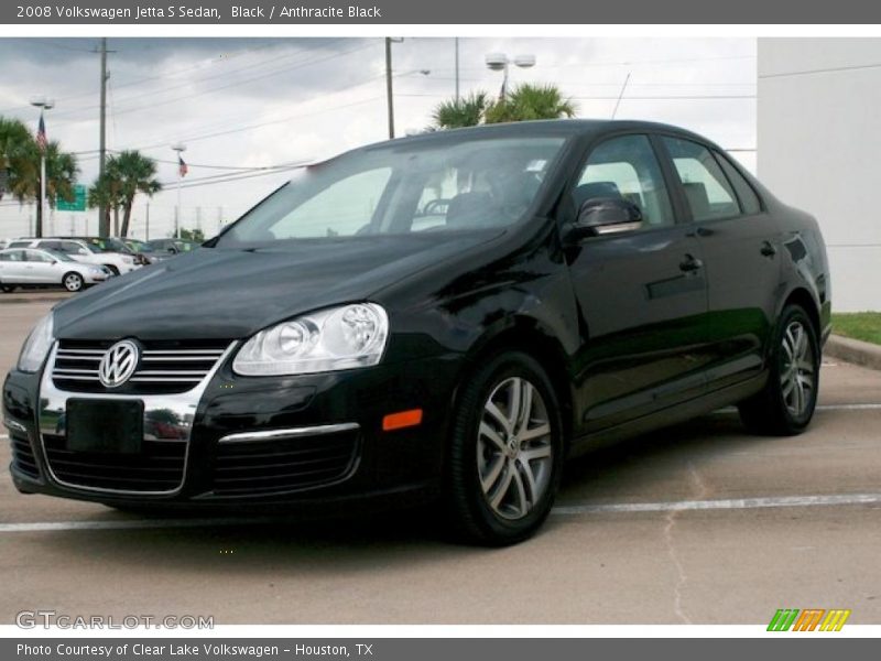 Black / Anthracite Black 2008 Volkswagen Jetta S Sedan