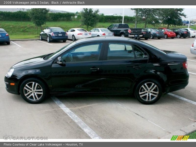Black / Anthracite Black 2008 Volkswagen Jetta S Sedan