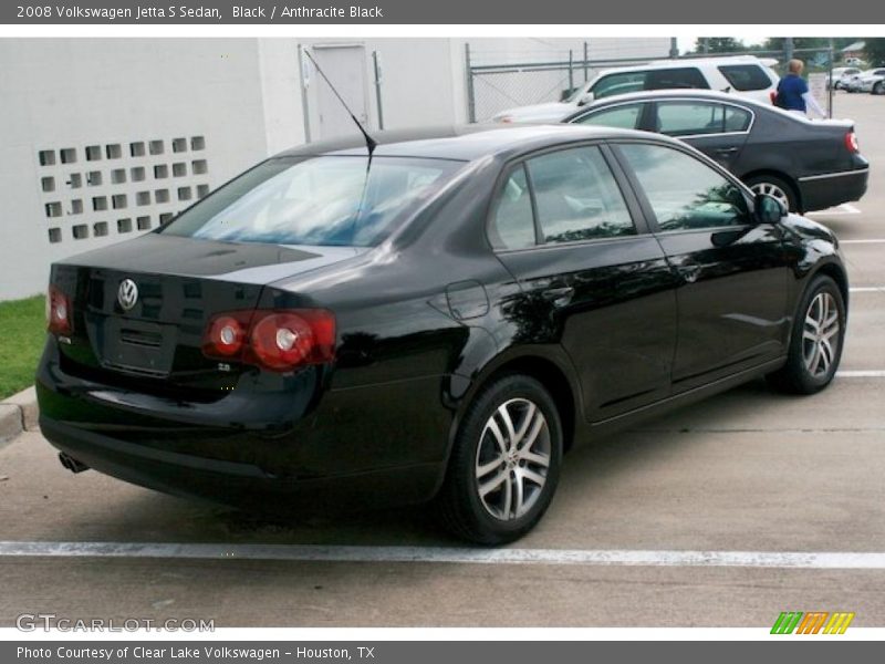 Black / Anthracite Black 2008 Volkswagen Jetta S Sedan