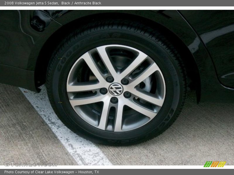 Black / Anthracite Black 2008 Volkswagen Jetta S Sedan