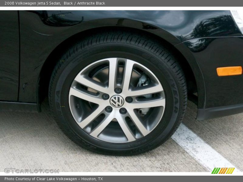 Black / Anthracite Black 2008 Volkswagen Jetta S Sedan