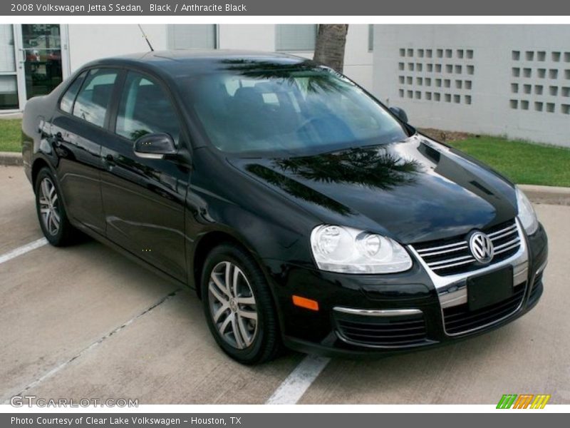 Black / Anthracite Black 2008 Volkswagen Jetta S Sedan