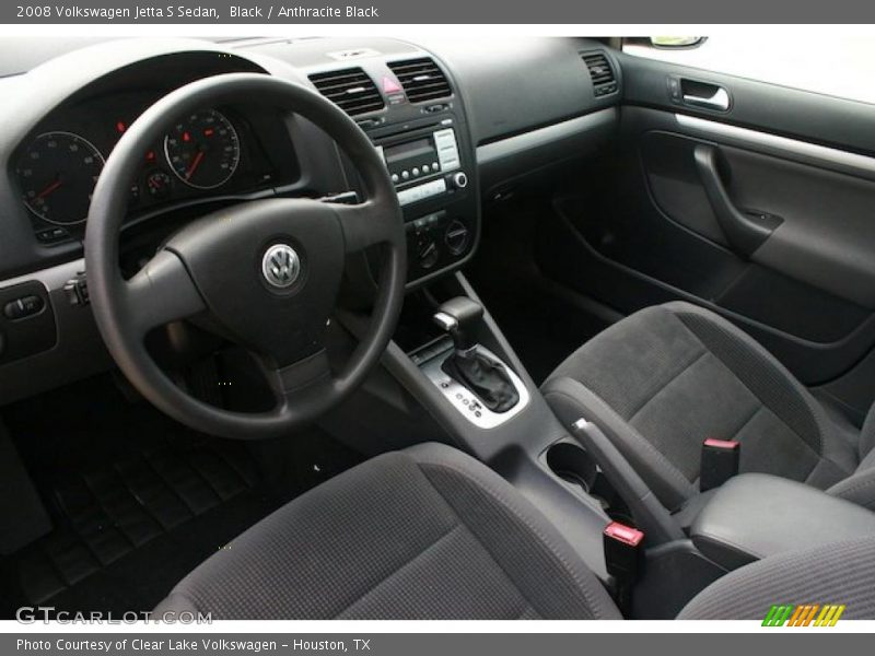 Black / Anthracite Black 2008 Volkswagen Jetta S Sedan