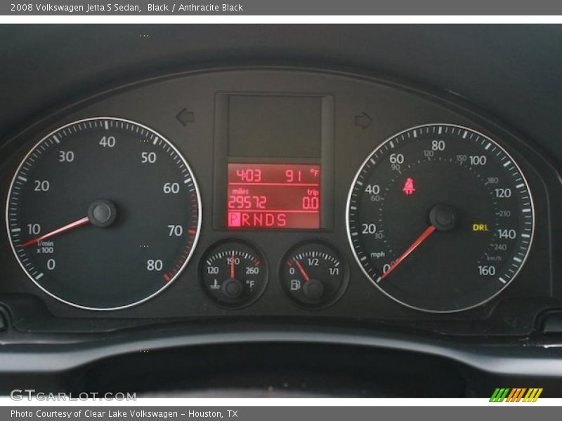 Black / Anthracite Black 2008 Volkswagen Jetta S Sedan