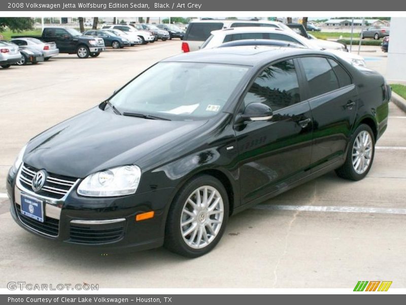 Black / Art Grey 2008 Volkswagen Jetta Wolfsburg Edition Sedan