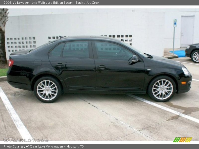 Black / Art Grey 2008 Volkswagen Jetta Wolfsburg Edition Sedan