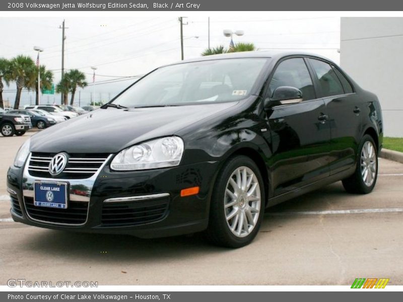 Black / Art Grey 2008 Volkswagen Jetta Wolfsburg Edition Sedan