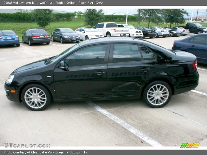 Black / Art Grey 2008 Volkswagen Jetta Wolfsburg Edition Sedan
