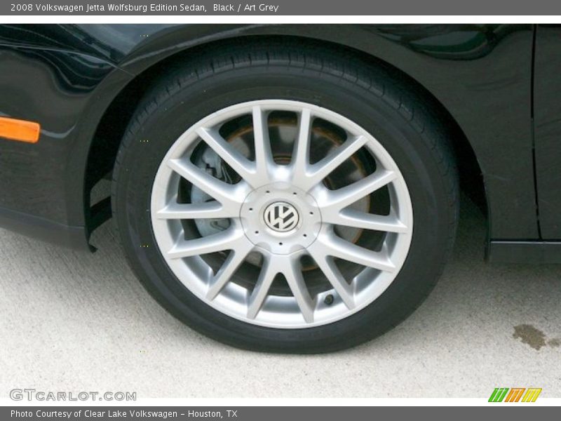 Black / Art Grey 2008 Volkswagen Jetta Wolfsburg Edition Sedan