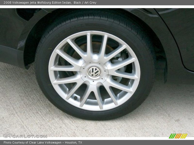 Black / Art Grey 2008 Volkswagen Jetta Wolfsburg Edition Sedan