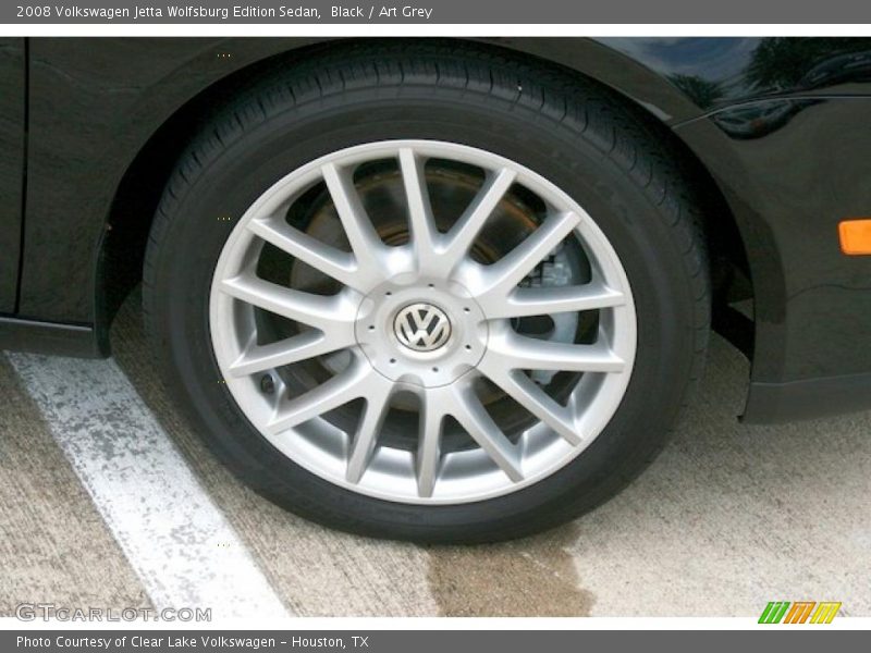 Black / Art Grey 2008 Volkswagen Jetta Wolfsburg Edition Sedan