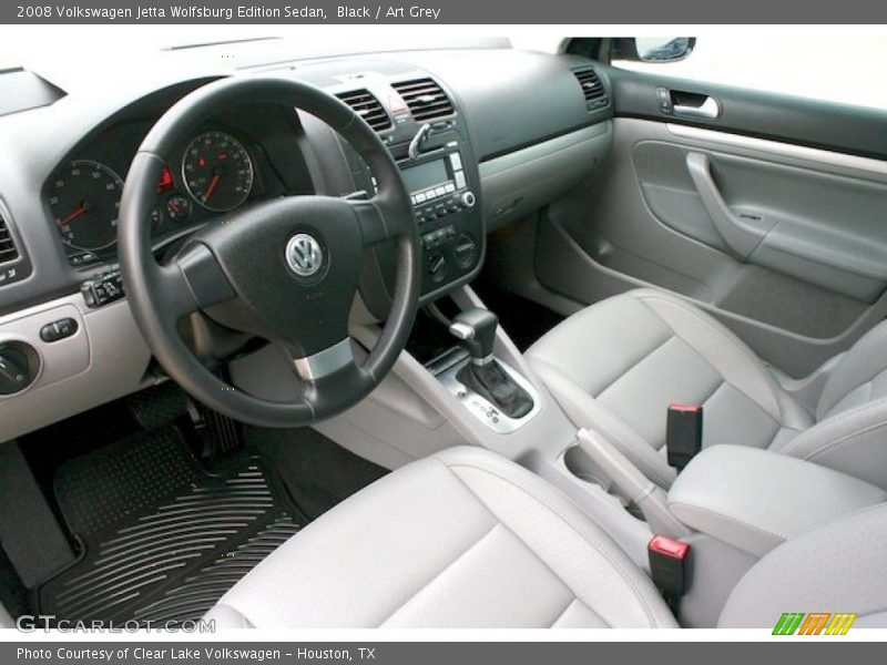 Black / Art Grey 2008 Volkswagen Jetta Wolfsburg Edition Sedan