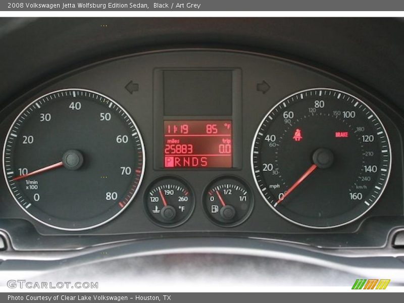 Black / Art Grey 2008 Volkswagen Jetta Wolfsburg Edition Sedan