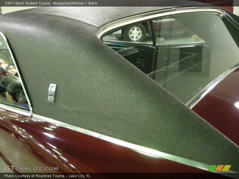 Burgundy/Maroon / Black 1967 Buick Skylark Coupe