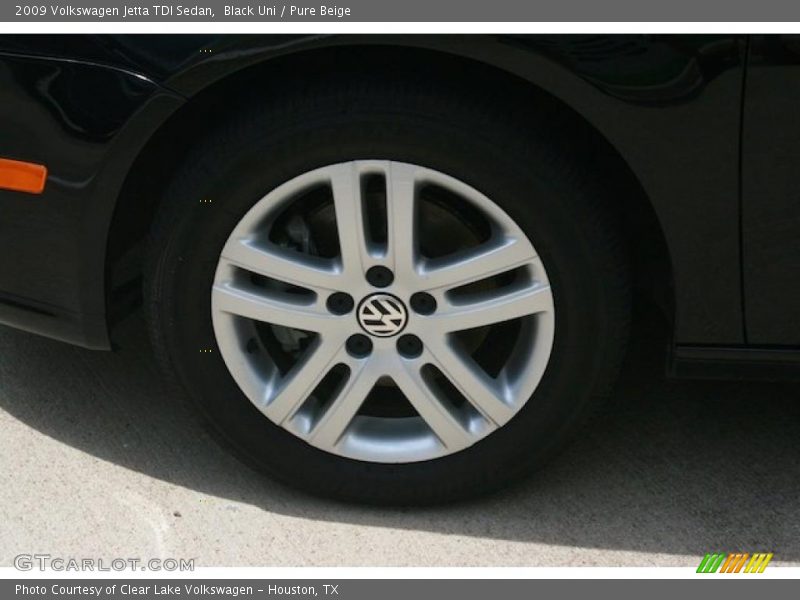 Black Uni / Pure Beige 2009 Volkswagen Jetta TDI Sedan