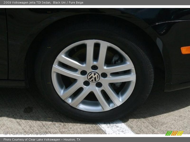 Black Uni / Pure Beige 2009 Volkswagen Jetta TDI Sedan