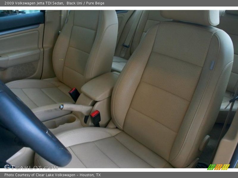 Black Uni / Pure Beige 2009 Volkswagen Jetta TDI Sedan