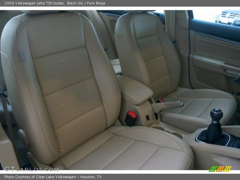 Black Uni / Pure Beige 2009 Volkswagen Jetta TDI Sedan